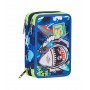 ASTUCCIO scuola 3 ZIP seven SJ GANG pencil case SHARKSTORY tre piani SQUALO completo SEVEN - 1