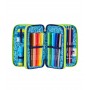 ASTUCCIO scuola 3 ZIP seven SJ GANG pencil case SHARKSTORY tre piani SQUALO completo SEVEN - 2