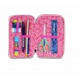 ASTUCCIO scuola 3 ZIP seven SJ GANG pencil case HEART LOLLY tre piani ROSA completo SEVEN - 3