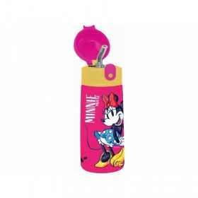 BORRACCIA kid MINNIE bottle DISNEY seven TERMICA caldo e freddo CON CANNUCCIA a pulsante SEVEN - 1