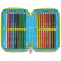 ASTUCCIO scuola 3 ZIP giotto YOUNG STREET tre piani TRIPLO SCOMPARTO premium BLU completo - 4