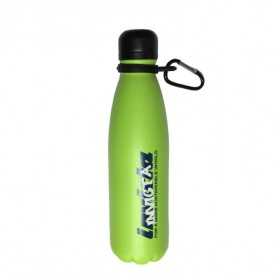 BORRACCIA in acciaio inox 304 INVICTA caldo e freddo VERDE con moschettone Invicta - 1