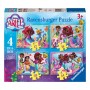 PUZZLE set 4 in 1 ARIEL ravensburger 12 16 20 24 PEZZI in a box DISNEY junior Ravensburger - 1