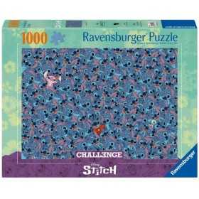 PUZZLE 1000 PEZZI ravensburger STITCH CHALLENGE softclick 70X50CM