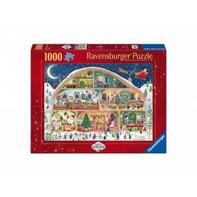 PUZZLE 1000 PEZZI ravensburger LABORATORIO DI BABBO NATALE softclick 70X50CM