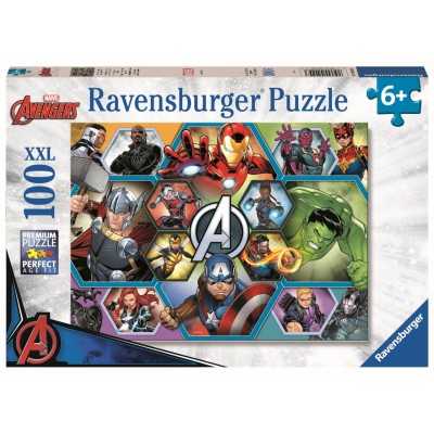 PUZZLE 100 PEZZI XXL grandi AVENGERS ravensburger 49 X 36 CM età 6+ Ravensburger - 1
