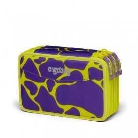 ASTUCCIO maxi 3 ZIP scuola ERGOBAG triplo SUPERPOWERBEAR materiale riciclato VIOLA Ergobag - 1