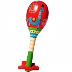MARACAS in legno ANIMAMBO DJ6008 strumento musicale per bambini