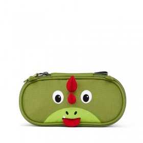 ASTUCCIO ovale PENCIL CASE affenzahn DRAGO verde SCUOLA materiale riciclato AFFENZAHN - 1