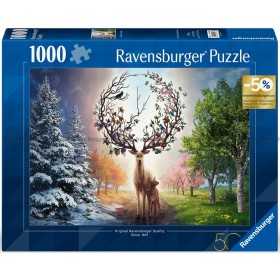 PUZZLE 1000 PEZZI ravensburger CERVO MAGICO fantastico ORIGINALE softclick 70X50CM