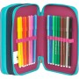 ASTUCCIO 3 ZIP triplo scomparto WWF GIRL accessoriato ROSA materiale per la scuola PANDA Franco Panini Ragazzi - 4