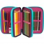 ASTUCCIO 3 ZIP triplo scomparto WWF GIRL accessoriato ROSA materiale per la scuola PANDA Franco Panini Ragazzi - 3