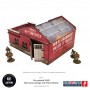 GARAGE WITH PETROL STATION elemento scenico WW2 NORMANDY micro art studio DIPINTO per 28mm SCALA 1/56 Micro Art Studio - 2