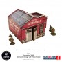 GARAGE WITH PETROL STATION elemento scenico WW2 NORMANDY micro art studio DIPINTO per 28mm SCALA 1/56 Micro Art Studio - 3