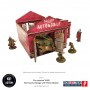 GARAGE WITH PETROL STATION elemento scenico WW2 NORMANDY micro art studio DIPINTO per 28mm SCALA 1/56 Micro Art Studio - 6