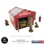 GARAGE WITH PETROL STATION elemento scenico WW2 NORMANDY micro art studio DIPINTO per 28mm SCALA 1/56 Micro Art Studio - 7