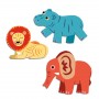 ADESIVI GIGANTI set di 62 stickers ANIMALI DEL SAFARI sagomati DJECO età 18 mesi + Djeco - 2