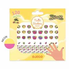 NAIL STICKER BOOST adesivi per unghie VITAMINE manicure set DJECO con 120 stickers DJ09240 età 4+ Djeco - 1
