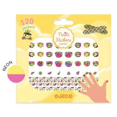 NAIL STICKER BOOST adesivi per unghie VITAMINE manicure set DJECO con 120 stickers DJ09240 età 4+ Djeco - 1