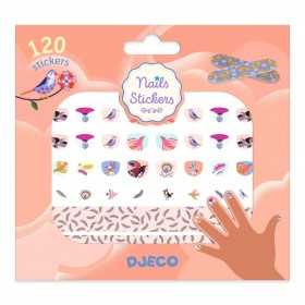 NAIL STICKER PIUME adesivi per unghie PLUMES manicure set DJECO con 120 stickers DJ09239 età 4+ Djeco - 1