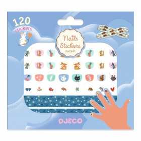 NAIL STICKER CUTIE adesivi per unghie ANIMALI manicure set DJECO con 120 stickers DJ09242 età 4+ Djeco - 1