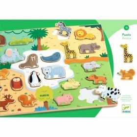PUZZLE puzzlo ANIMO gigante IN LEGNO gioco ad incastro ANIMALI con 22 pezzi DJECO DJ01830 età 2+ Djeco - 1