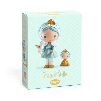 GRACE & STELLA fata TINYLY action figure DJECO in resina DJ06968 miniatura SNODABILE età 4+ Djeco - 1