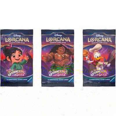 BOOSTER BOX con 12 carte IN INGLESE disney LORCANA trading card game SHIMMERING SKIES età 8+ Ravensburger - 1