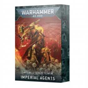 CARTE DELLE SCHEDE TECNICHE imperial agents AGENTI IMPERIALI warhammer 40k IN ITALIANO età 12+