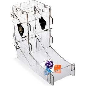 TORRE LANCIADADI in acrilico trasparente ENHANCE tabletop rpg dice tower ACCESSORIO DA GIOCO - 1