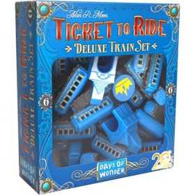 DELUXE TRAIN SET accessorio di gioco per il 20esimo anniversario TICKET TO RIDE blu BLUE età 8+ Asmodee - 1