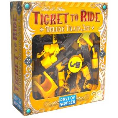 DELUXE TRAIN SET accessorio di gioco per il 20esimo anniversario TICKET TO RIDE giallo YELLOW età 8+ Asmodee - 1