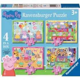 PUZZLE set 4 in 1 PEPPA PIG ravensburger 12 16 20 24 PEZZI età 3+ Ravensburger - 1
