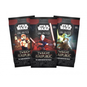 STAR WARS UNLIMITED set di 16 carte BOOSTER PACK twilight of the republic IN INGLESE età 12+ Asmodee - 1