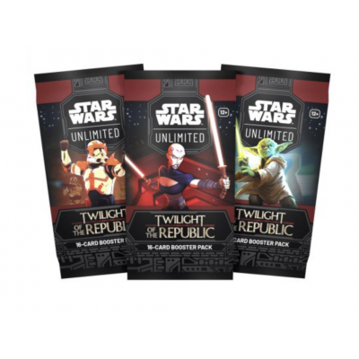 STAR WARS UNLIMITED set di 16 carte BOOSTER PACK twilight of the republic IN INGLESE età 12+ Asmodee - 1