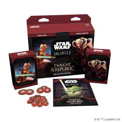 STAR WARS UNLIMITED gioco da tavolo STARTER SET twilight of the republic IN INGLESE età 12+ Asmodee - 1