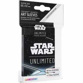 ART SLEEVES star wars unlimited BACK BLACK gamegenic ACCESSORIO UFFICIALE bustine 60 + 1 GAMEGENIC - 1