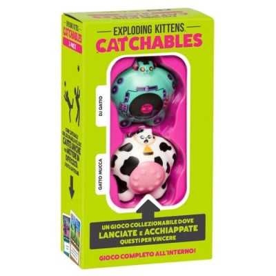 CATCHABLES dj gatto e gatto mucca PARTY GAME asmodee SET DI 2 GATTI collezionabili IN ITALIANO età 8+ Asmodee - 1
