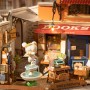 CORNER BOOKSTORE rolife ROBOTIME in legno DIY MINIATURE HOUSE da montare DG164 età 14+ ROBOTIME - 11