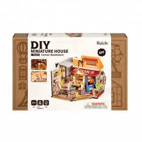 CORNER BOOKSTORE rolife ROBOTIME in legno DIY MINIATURE HOUSE da montare DG164 età 14+ ROBOTIME - 1