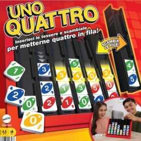 UNO QUATTRO gioco da tavolo IN ITALIANO hasbro SEMPLICE E VELOCE età 7+ HASBRO - 1