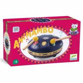TAMBURO strumento in metallo ANIMAMBO a 8 note musicali DJECO DJ06035 età 5+ Djeco - 1