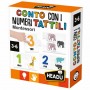 CONTO CON I NUMERI TATTILI montessori HEADU in cartone AD INCASTRO età 3+ HEADU - 1