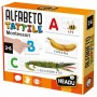 ALFABETO TATTILE ad incastro MONTESSORI in cartone HEADU età 3+ HEADU - 1