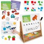 LAVAGNA DIDATTICA gioco educativo HEADU in legno MAGNETICA età 3+ HEADU - 2