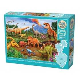 DINOSAURI family PUZZLE cobble hill 350 PEZZI con poster COBBLE HILL - 1