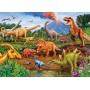 DINOSAURI family PUZZLE cobble hill 350 PEZZI con poster COBBLE HILL - 2