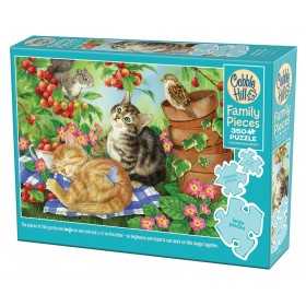 UNDER THE CHERRY TREE family PUZZLE cobble hill 350 PEZZI con poster COBBLE HILL - 1