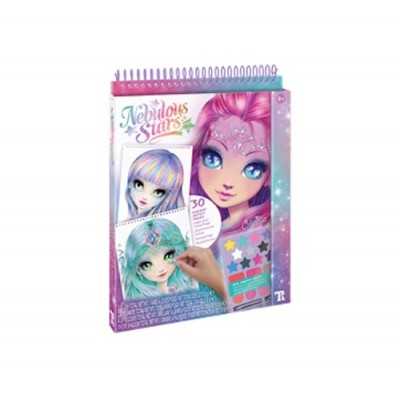 MAKEUP ARTIST BOOK da colorare ALBUM kit artistico NEBULOUS STARS set creativo CRISTALIA NEBULOUS STARS - 1