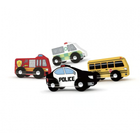 TRENINO EMERGENZA treno URBAN CITY VEHICLE in legno J'ADORE mezzi GIOCO età 1+ J'adore - 1